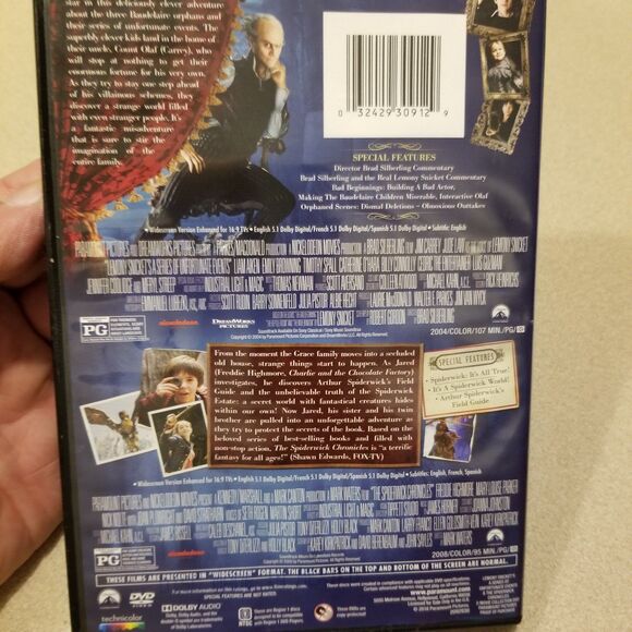 Lemony Snickets a series of unfortunate events & Spiderwick Chronicles 2 DVD set - Picture 2 of 10